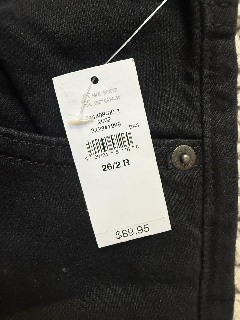 GAP Black High-Rise Baggy mid rise Denim Shorts